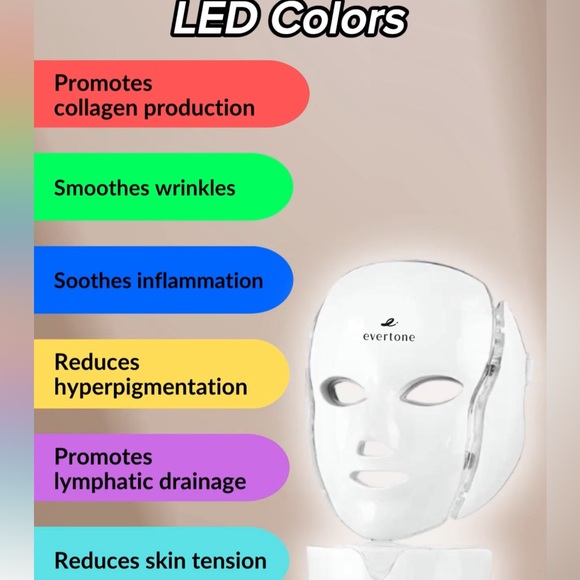 BNWT Evertone LED Light Mask - Picture 8 of 14